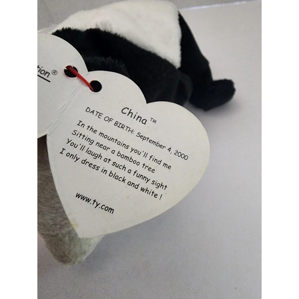 Ty Beanie Babies China The Panda‎ Bear 2000 Holographic tag